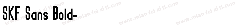 SKF Sans Bold字体转换